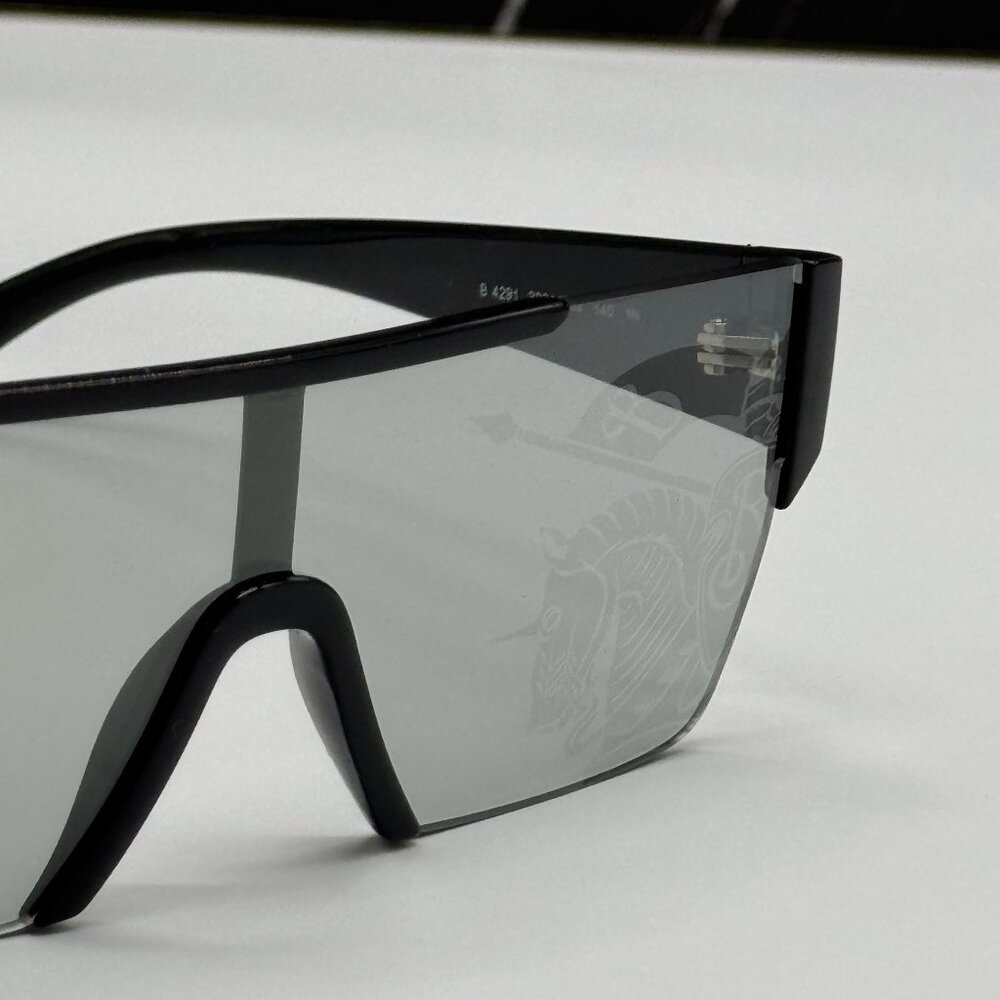 NEW BURBERRY BE4291 3001/69 SUNGLASSES BLACK/SILVER UNISEX EYEWEAR BE4291 300169 - Picture 6 of 9